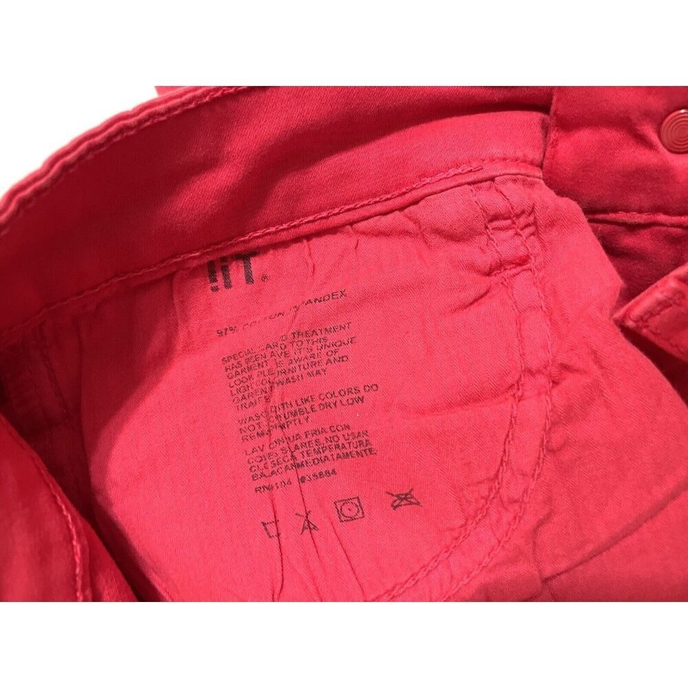IT! Jeans Midrise Ankle Skinny Red Denim Jeans SZ 27 NWT - Picture 10 of 10